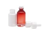 Flat Shoulder Essential Oil Bottle Empty Glass White Cosmetic Dropper Bottle