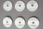 Round 50mm snap disposable ecg electrode padsecg chest electrode