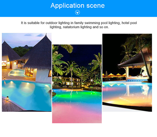 RGB switch ON / OFF 17W 12V AC GX16D base aluminum control PAR56 LED pool light