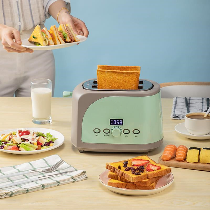 6 Gear 220V Stainless Steel Electric Toaster Automatic Bread Oven Home Breakfast Machine toaster