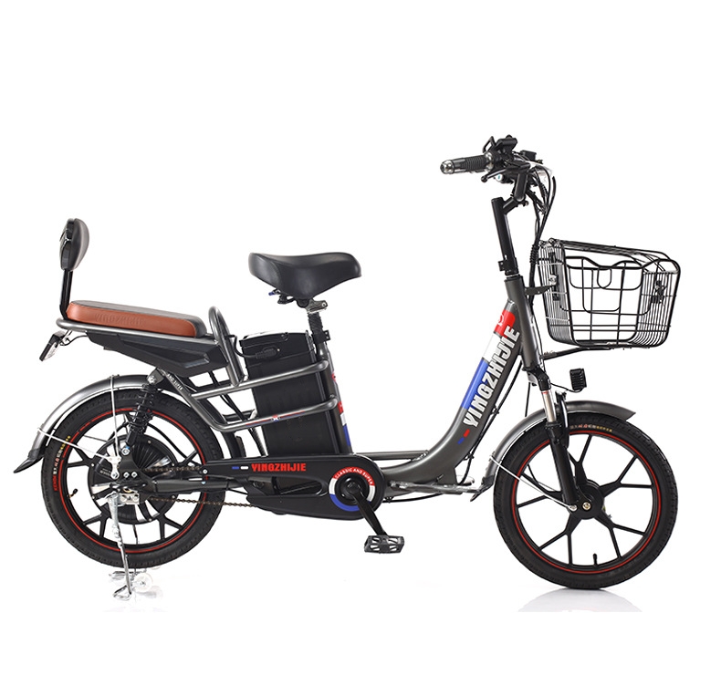 350W Electric City Bike 48V 10Ah Lithium Battery Step Through Full Suspension Ebike