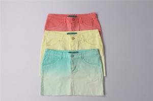 Quality 98% Cotton 2% Spandex Women's Skirts Clothing Gradient Color wholesale