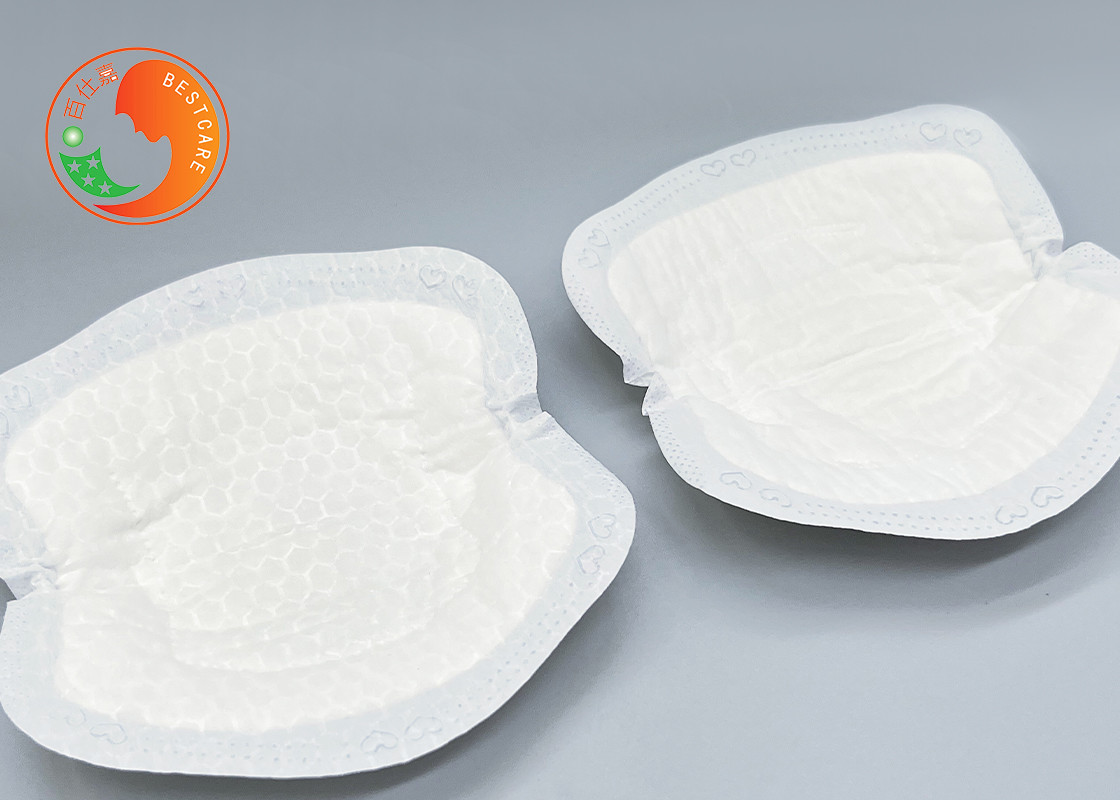 3D Contoured Organic Disposable Breast Pads With Highly Absorbent Inner Core