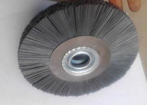 Quality Straight 6 Inch Abrasive Nylon Wheel Brush For Drill , Decorative Finishes wholesale