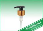 28mm Plastic Liquid Soap Lotion Pump Silver Aluminum Transparent