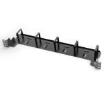 45x483x110mm 1U Cable Management Panel With Metal Rings Network Tray