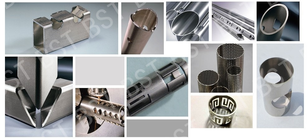Galvanized Steel Fiber Laser Pipe Cutting Machine For Aluminium Brass Copper Multifunctional