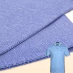 Lightweight Cotton Pique Material Low Shrinkage Soft Striped Stretch Fabric