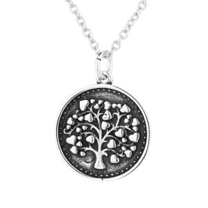 Quality 14.4in 10g Chroker Sterling Silver Necklace X18 Tree Of Life Pendant wholesale
