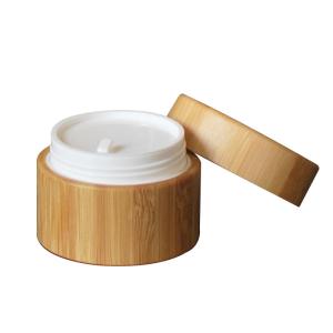 Quality Mask Mud Bamboo Cosmetic Packaging 85g 3 Oz Spice Jars With Bamboo Lids wholesale