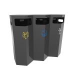 Metal Outdoor Commercial Trash Bin Outdoor Trash Can Recycling Waste Bin