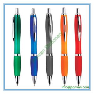 Quality logo branded advertising plastic ballpoint pen,logo plastic pen wholesale