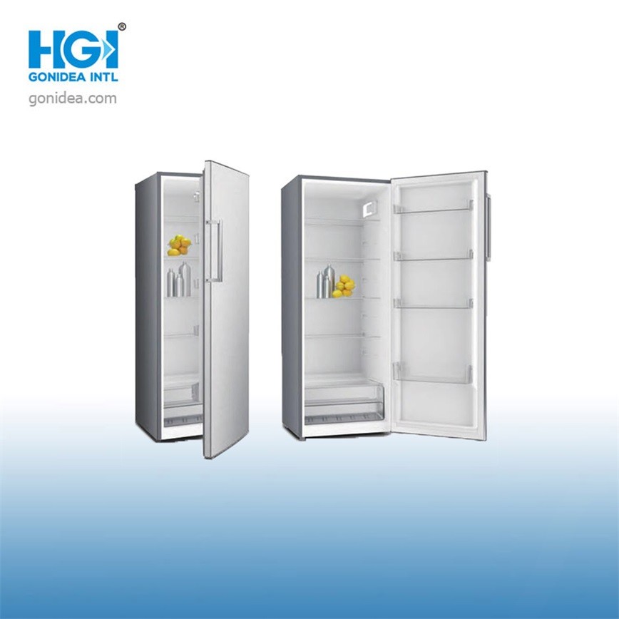 Electronic Control Defrost LED Single Door Display Fridge Upright