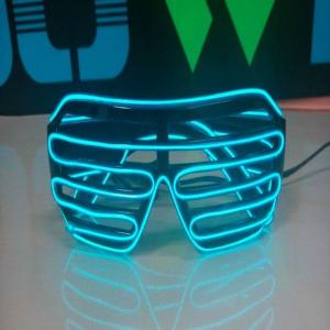 Quality cute window-shade glasses/el glasses/glow glasses wholesale