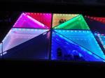 Night Club Rgb Color Changing Led Dancing Floor High Brightness 100 * 100 * 15