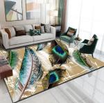 Feather Living Room Floor Carpets North European Crystal Velvet Sofa Bedroom