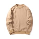 Oversized Blank Cotton Fleece Hoodies Sweatshirt No Pocket Round Neck