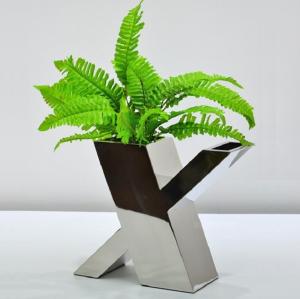 Quality Cup shape stainless steel galvanized flower planter wholesale
