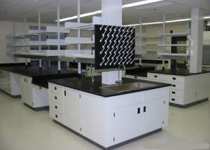 Quality Durable Full Steel Anti Aging Lab Island Bench With Solid physiochemical Board wholesale
