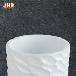 Gloss White Resin Planter Flower Pots For Artificial Plants