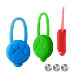 Waterproof Silicon Night Time Dog Collars Batteries Included Long Lasting Ultra