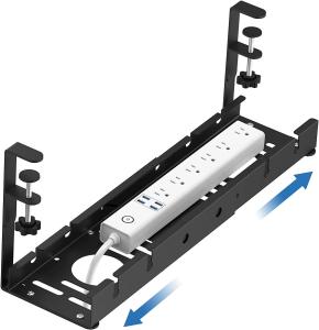 Quality Sturdy Metal Cable Tray Basket with Clamp The Ultimate Under Desk Cable Management Tool wholesale