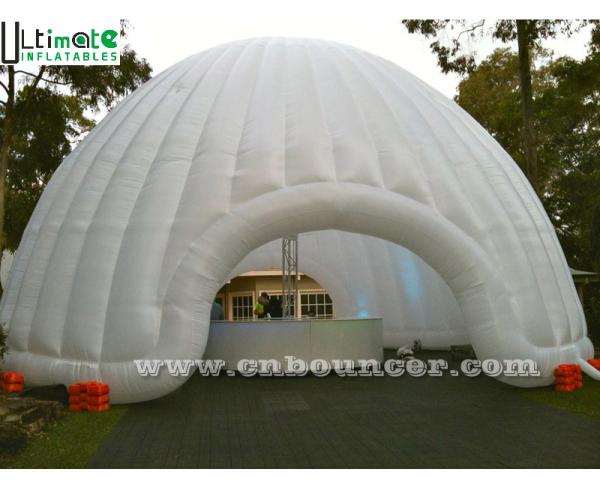 8m dia. trade show led light inflatable dome tent made of best pvc coated nylon
