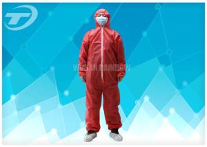 Quality Polypropylene Spunbond Disposable Coverall Suit With Hood Waterproof wholesale