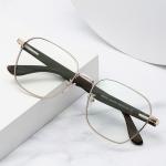 PC Metal Wooden Leg Glasses Optical Eyeglasses Spectacle Frame