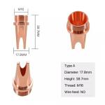 ISO M16 Laser Weld Head Nozzle Diameter 17.8mm Height 38.7mm