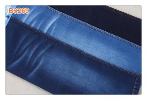 Quality 69%Cotton 8.5oz Jeans Stretchable Satin Denim Fabric For Women Children wholesale