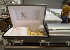 Quality Customizable Interior Metal Casket For Obsequies Decorable Surface wholesale