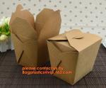 brown kraft cardboard burger box for hamburger food with logo printing, Food