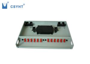 Quality 1U Height Fiber Optic Termination Panel 24 Fibers Standard Size Reasonable Structure wholesale