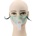 Medical PVC L size Tracheostomy Oxygen Mask With Reservoir Disposable