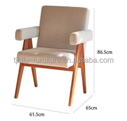 Removable Cover Livingroom Chair Fabric Coffee Shop Upholstered Armchair Wooden Frame Dining Chair Cafe Chair Sofa Chair