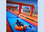 1000 ft commercial use outdoor double lane inflatable water slide N slip on sale