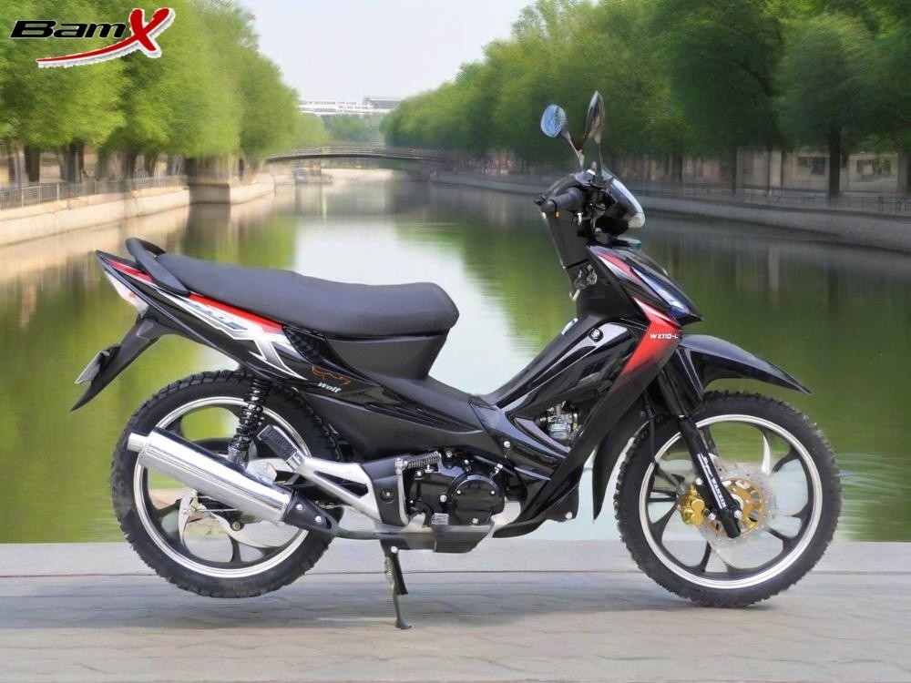 4-Stroke Hydraulic Damping Disc Brake Mini Motorcycle with Kick Starter 125cc scooter motorcycle petrol scooter