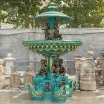 Bronze Garden Fountains Statues French La Fontaine Des Fleuves Metal Water