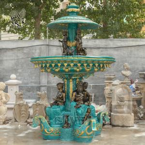 Quality Bronze Garden Fountains Statues French La Fontaine Des Fleuves Metal Water Fountain Outdoor Decoration Large wholesale