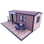 Customized Color EU Chinese-Style Wooden Garden House Light Steel Frame
