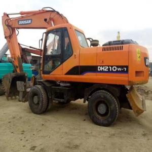Quality Doosan DH210W-7 Wheel Excavator in Shanghai Hot Made in Korea 19800kg Operating Weight wholesale