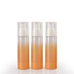 Orange 50ml Cylinder Empty Plastic Lotion Bottles