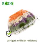 Transparent PET Plastic Fruit Packaging Disposable Salad Bowl With Lid