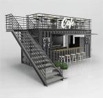 Sandwich Panel Mobile Living Container House For Countryside Convenient Store