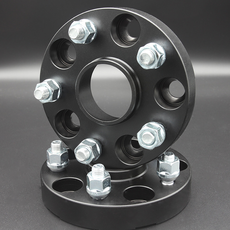 Black Forged Aluminum Wheel Spacers 25mm for TOYOTA YARiS Bolt Pattern 5x114.3