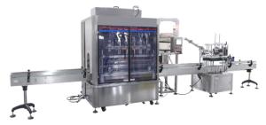 Quality Peanut Oil Automatic Packaging Machine , 1800bph Oil Bottle Filling Cap Machine wholesale