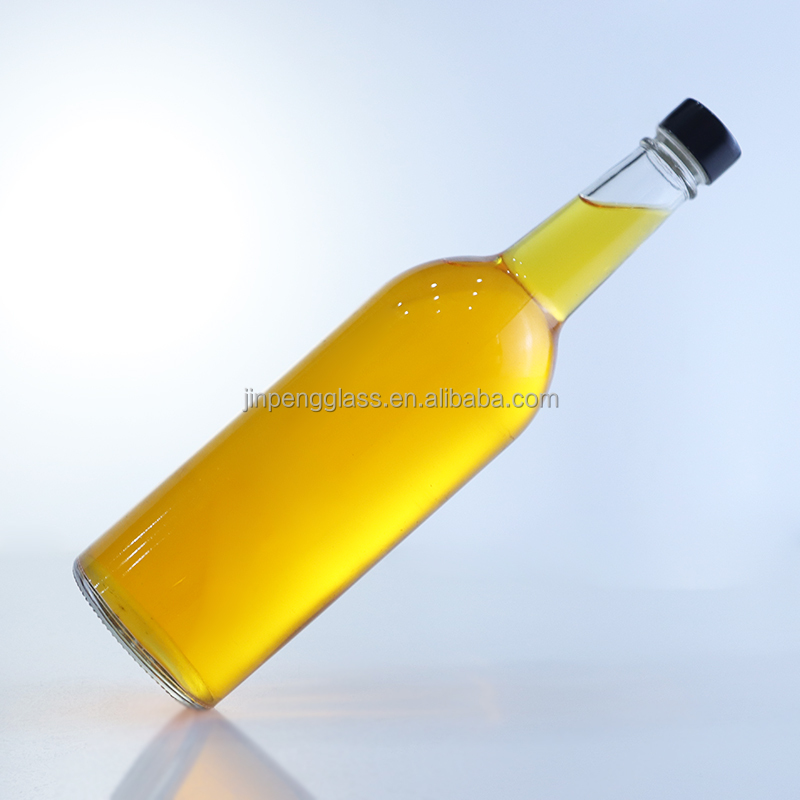 750ml Glass Liquor Bottle for Whisky Gin Rum Vodka Custom Shape Screw Cap