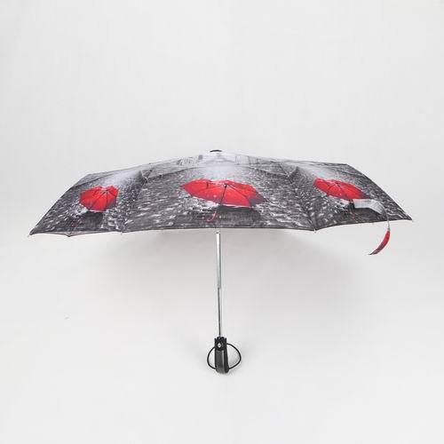 21 inch navy blue auto open close umbrella with black rubber coating handle for