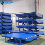 15T Blue Adjustable Height Hydraulic Truck Dock Leveler Loading Dock Lifts